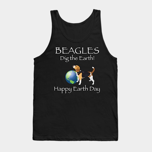 Beagle Happy Earth Day T-Shirt Tank Top by bbreidenbach